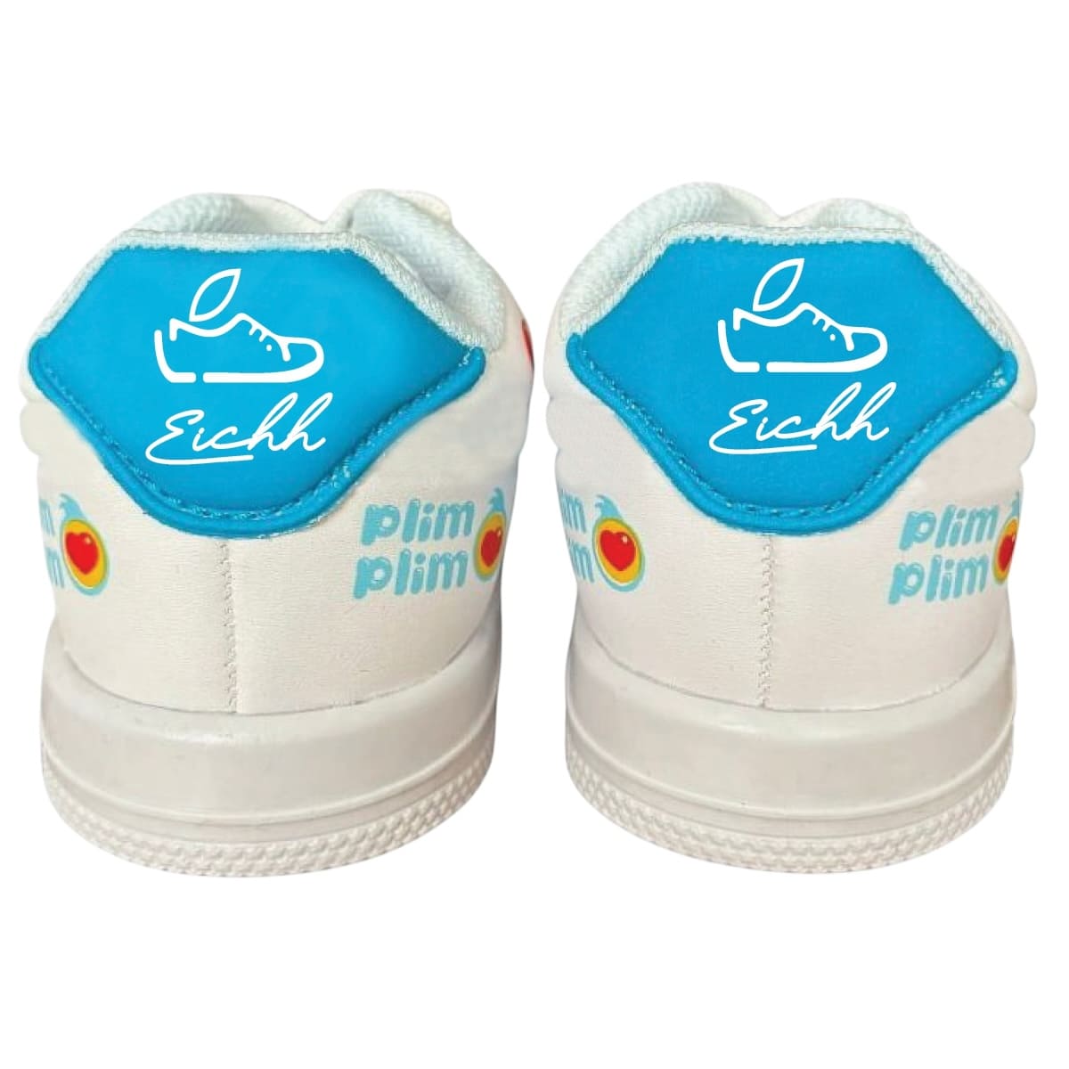 Tenis Bebé Eichh Plim Plim Color Blanco Con Turquesa