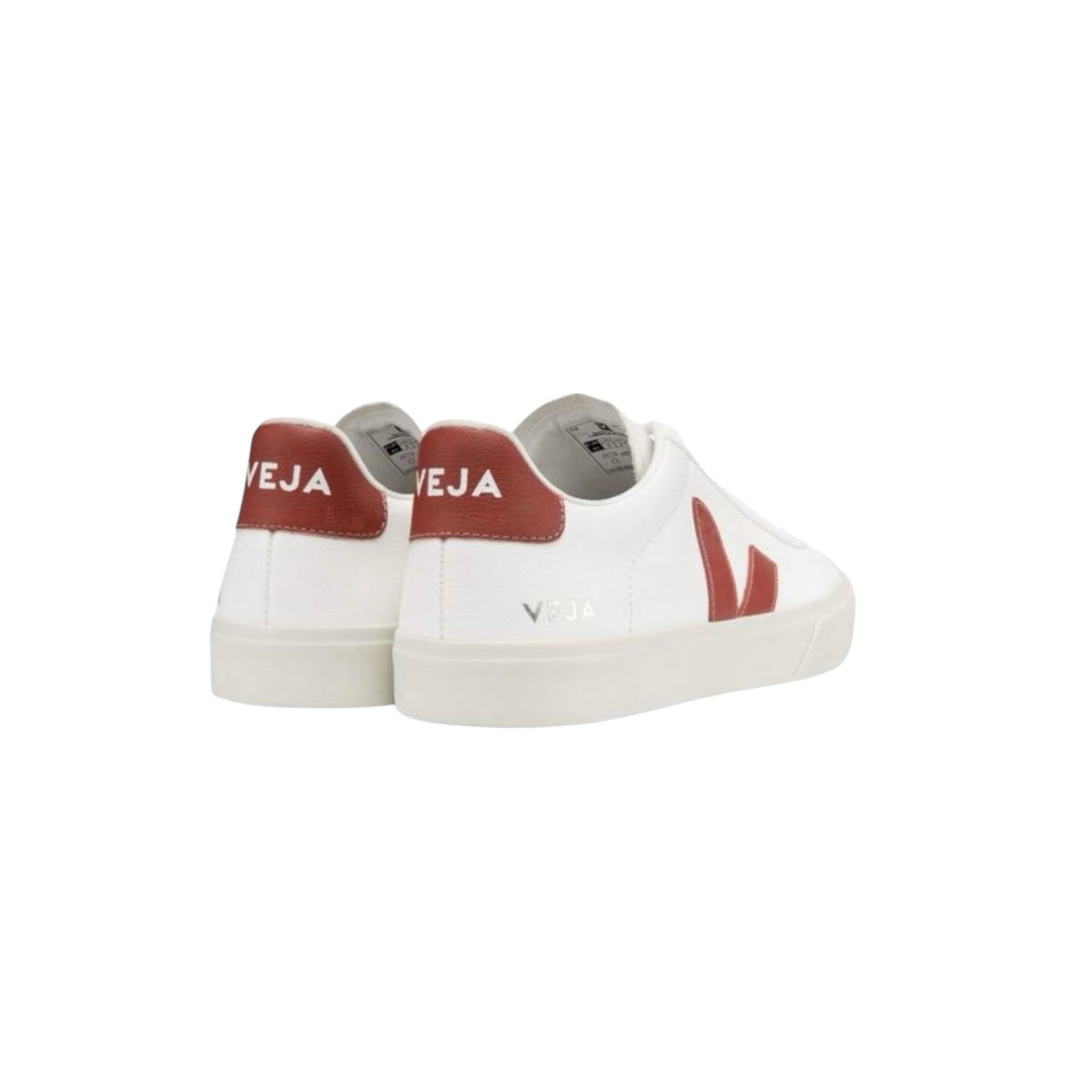 Tenis Veja Campo Blanco Con Rojo Hombre