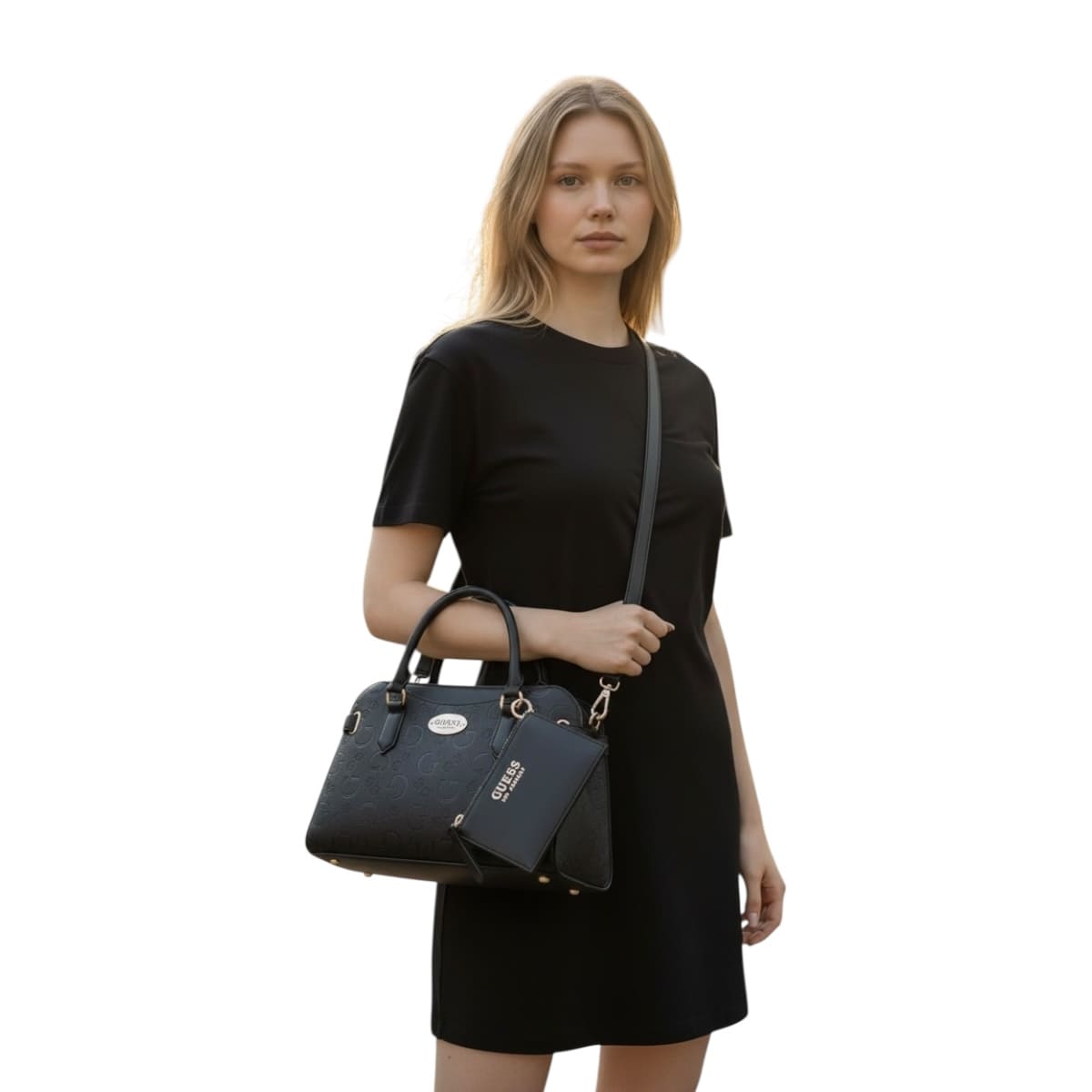 Bolsa Crossbody Guess Negra