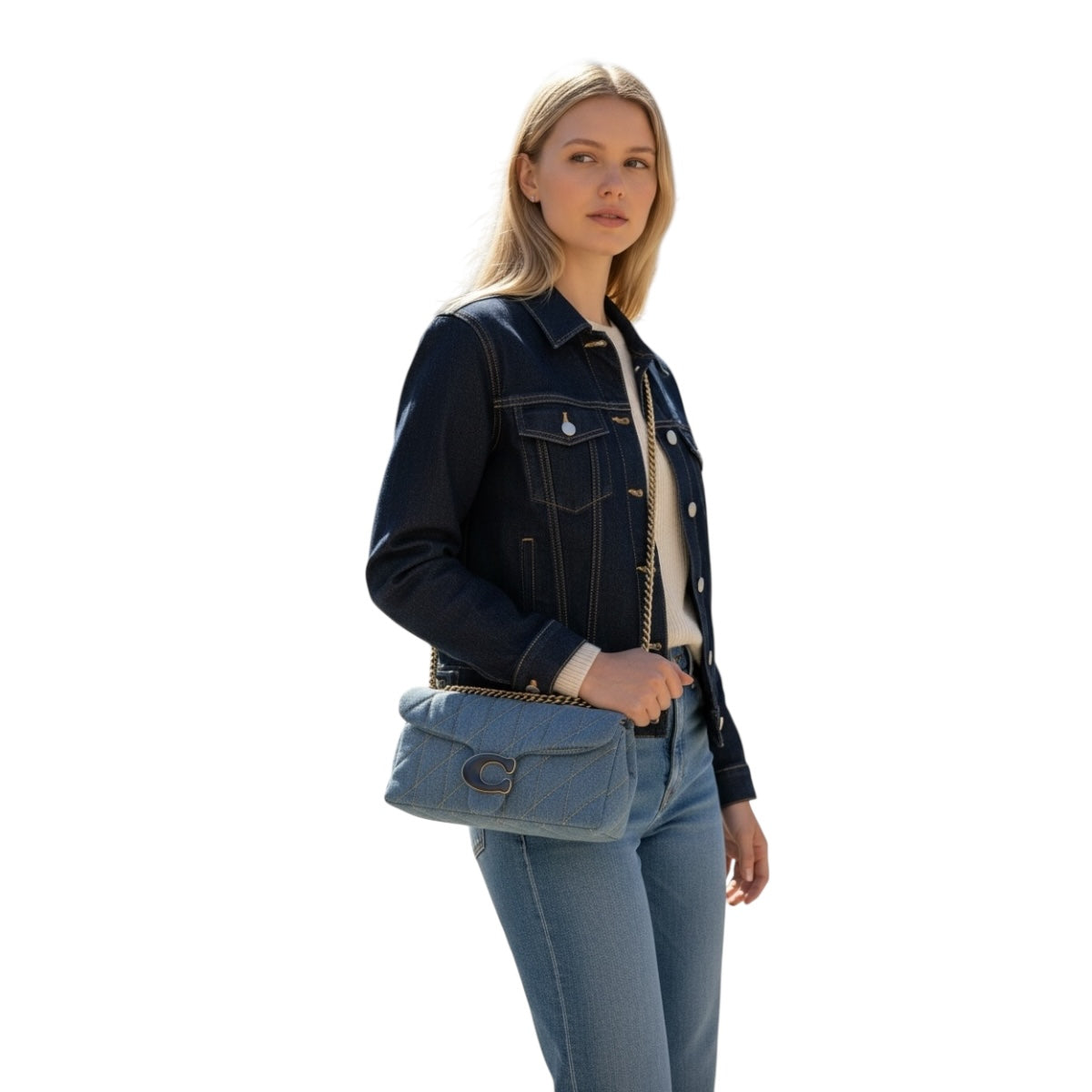 Bolsa Coach Crossbody Tabby Azul