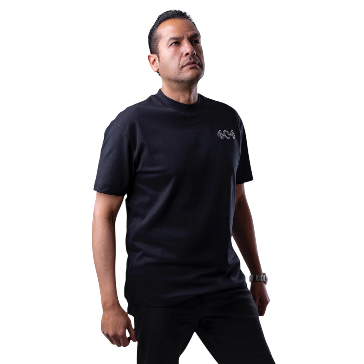 Playera Overside Republic Negra