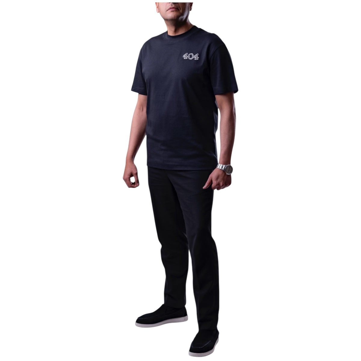 Playera Overside Republic Negra