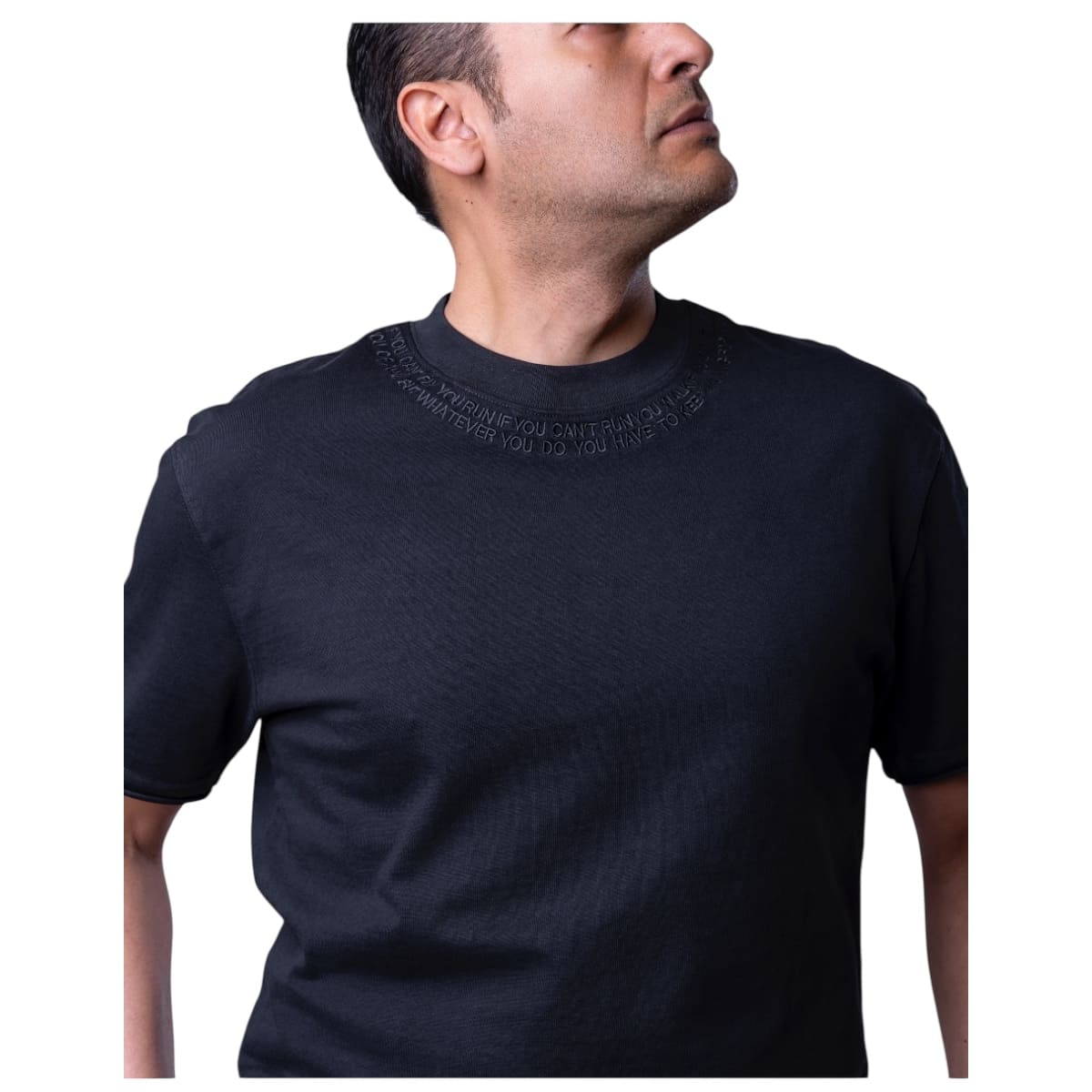 Playera Overside Republic Negra