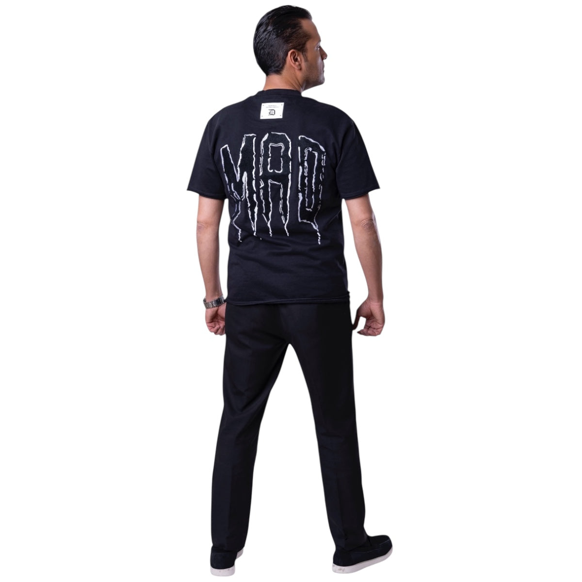 Playera Overside Republic Negra