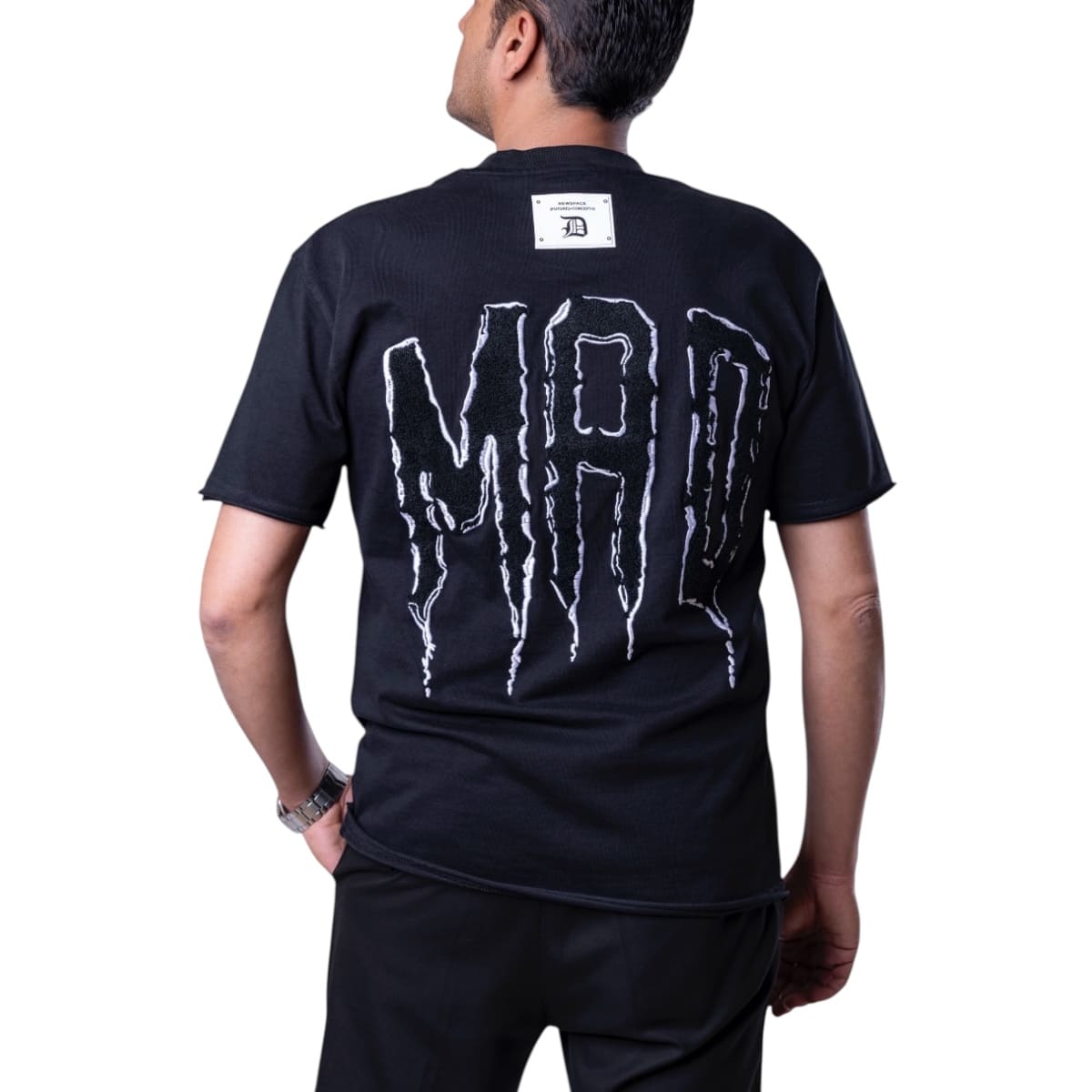 Playera Overside Republic Negra