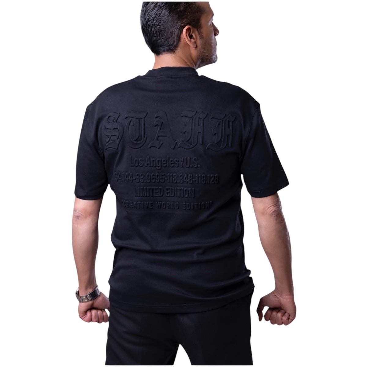 Playera Overside Premium Republic Negra