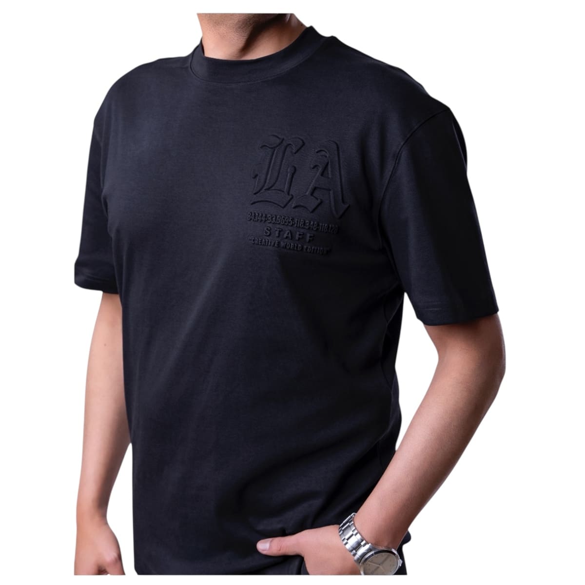 Playera Overside Premium Republic Negra