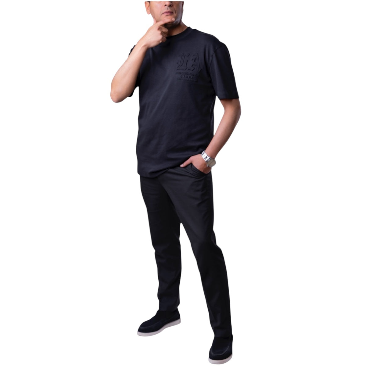 Playera Overside Premium Republic Negra