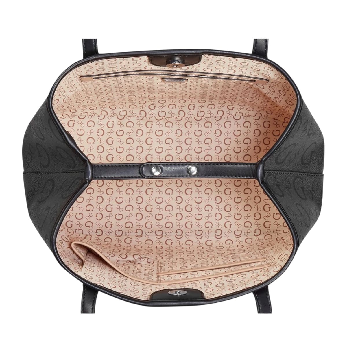 Bolsa de Hombro Guess Gris Mediana con Cosmetiquera