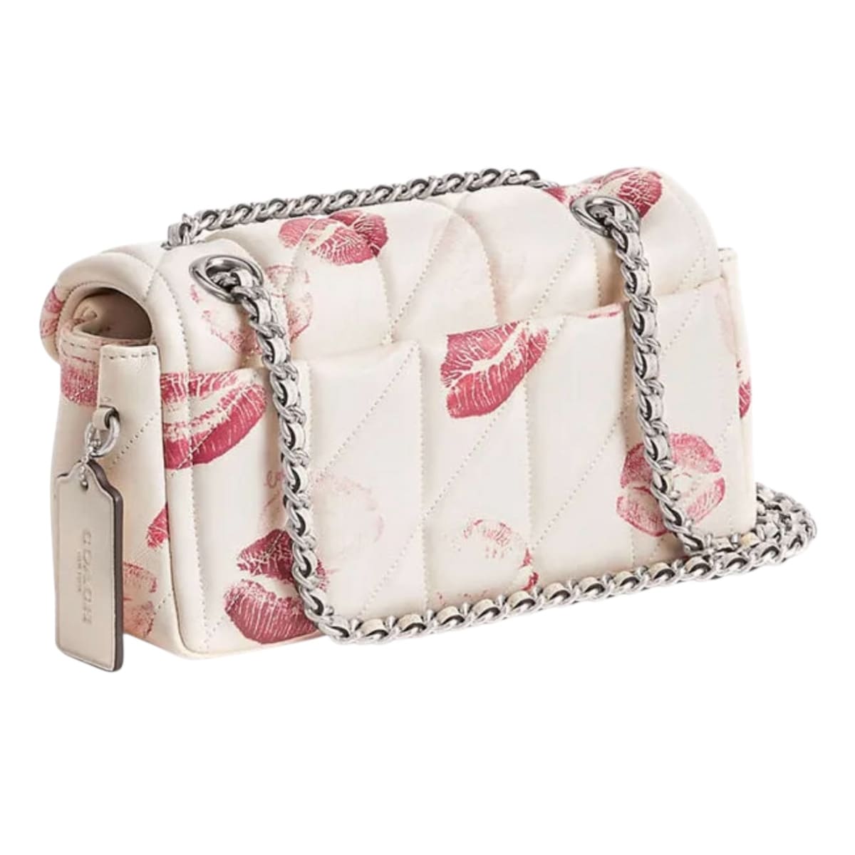 Bolsa Crossbody Coach Mini Tabby Edición Especial Besos Blanca