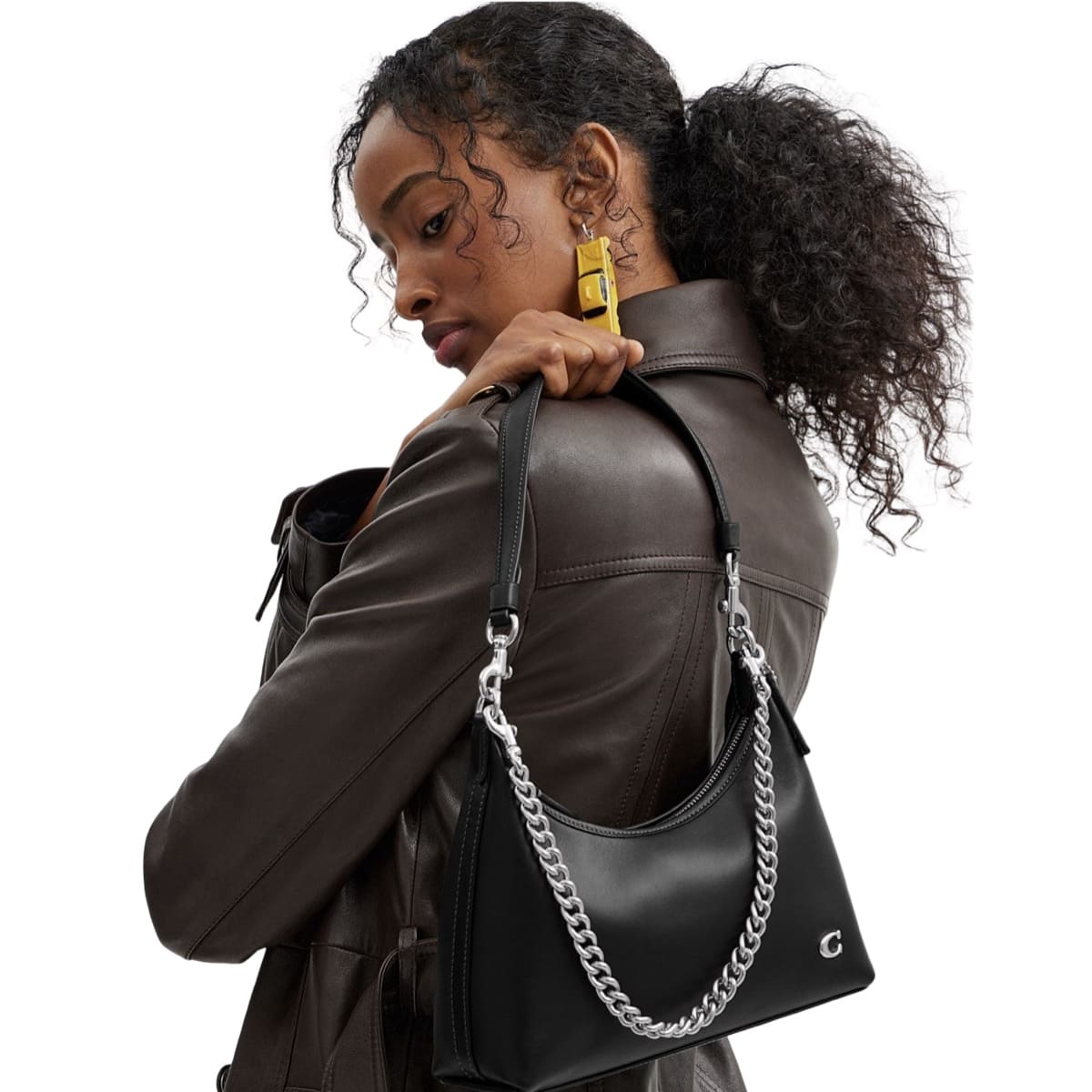 Bolsa Coach Juliet 25 Shoulder Negra