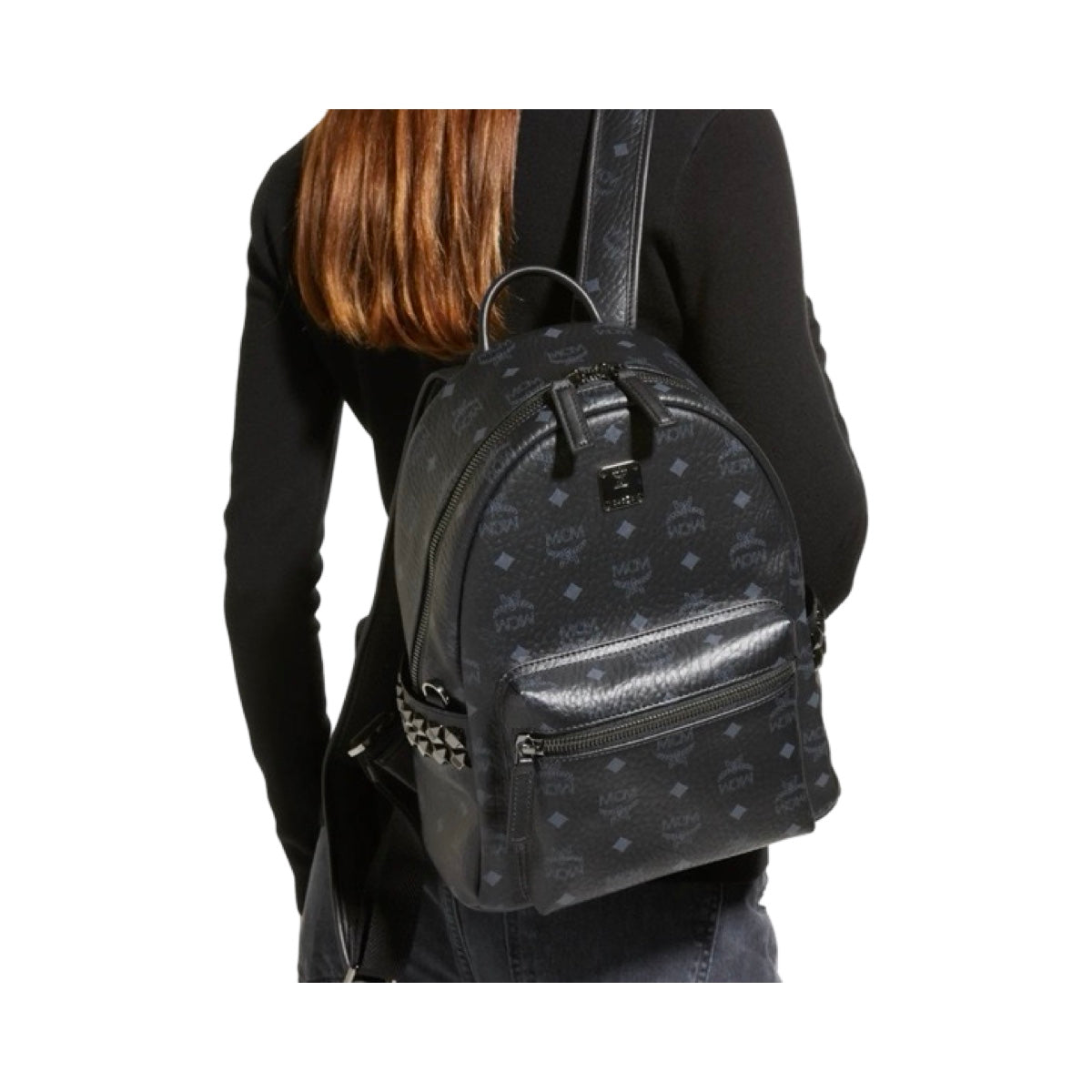 Mochila MCM Zaini Monogram Negra