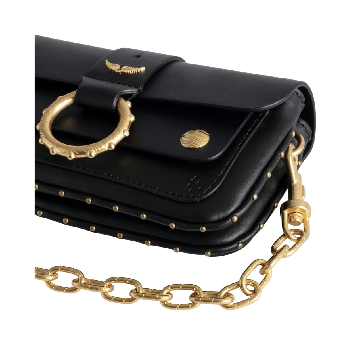 Bolsa Crossbody Mini Zadig Voltaire Kate Wallet Negra