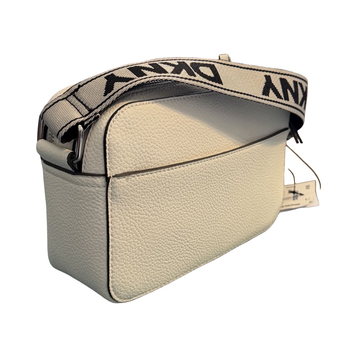 Bolsa Crossbody DKNY Blanca Cadena Negra