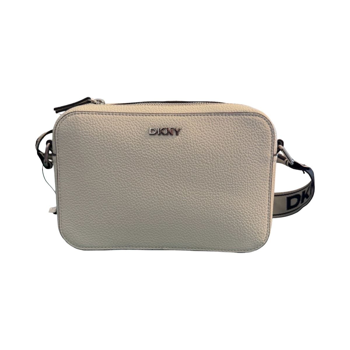 Bolsa Crossbody DKNY Blanca Cadena Negra