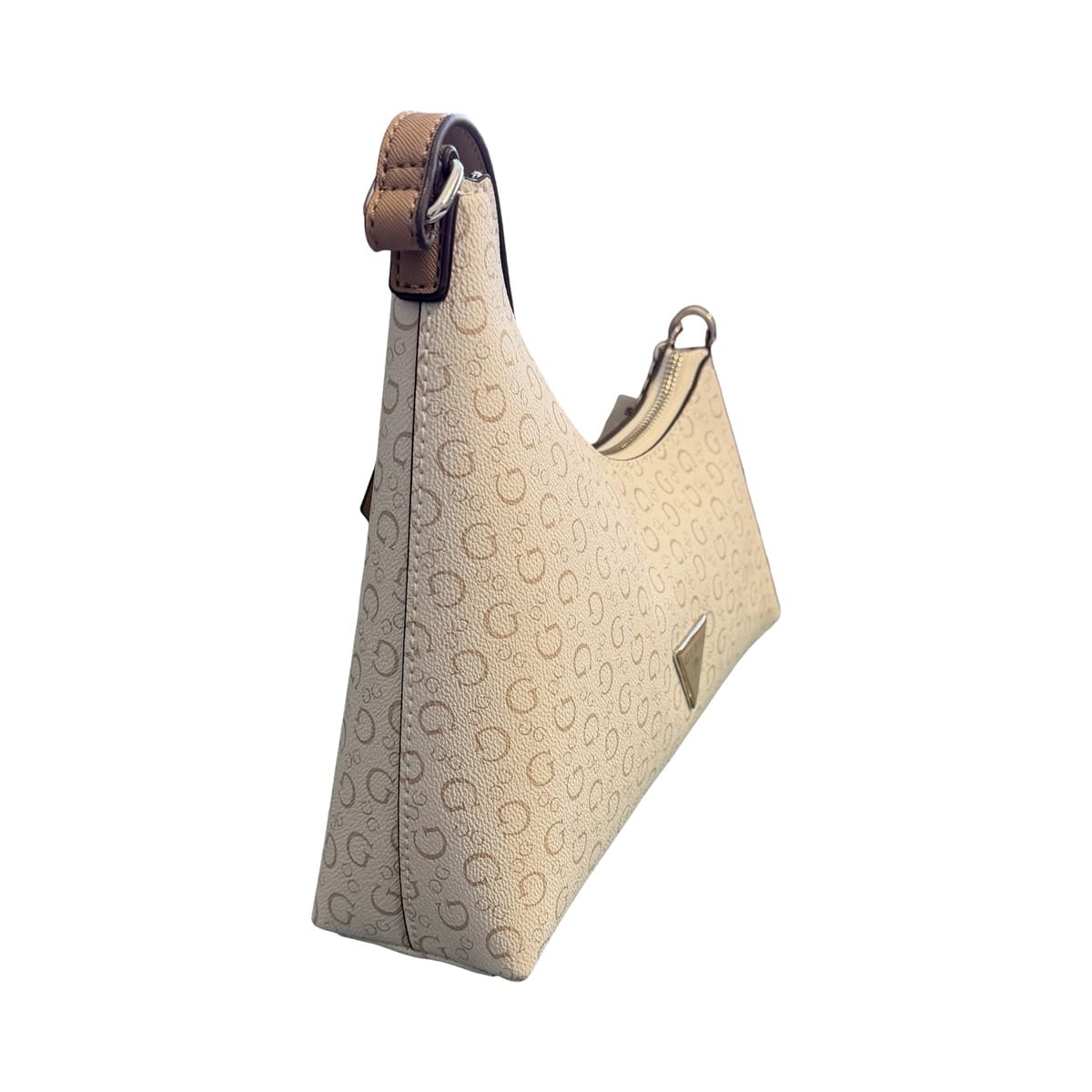 Bolsa Shoulder Guess Blanco Logo Beige