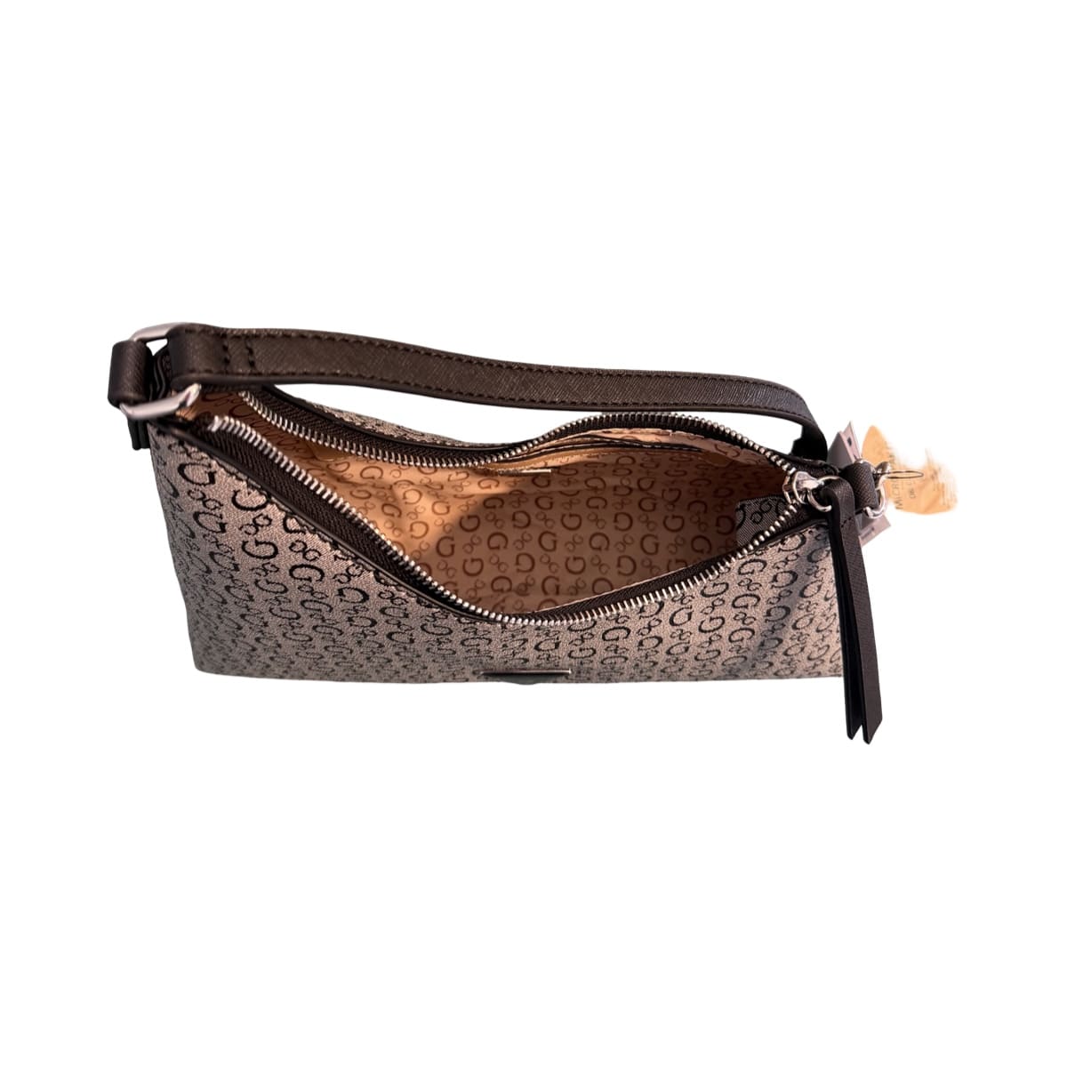 Bolsa Shoulder Guess Gris Logo Negro