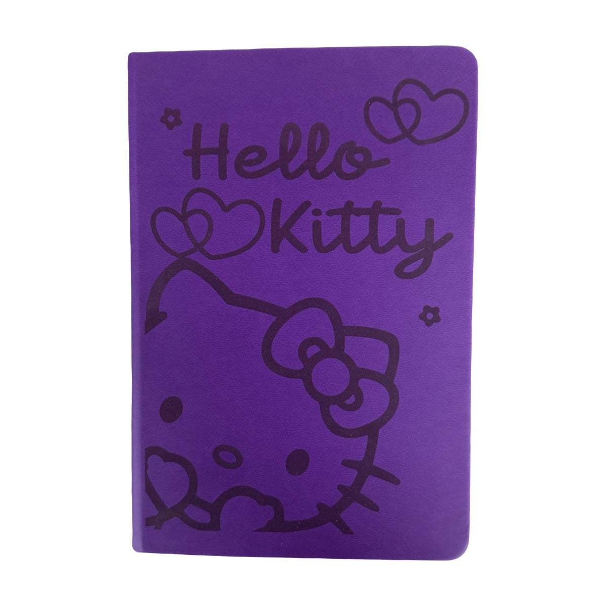 Set De 2 Libretas Pasta Dura Hello Kitty Rosa Y Morado