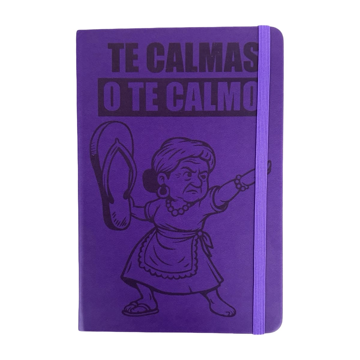 Libreta Pasta Dura Frase Divertida Morado