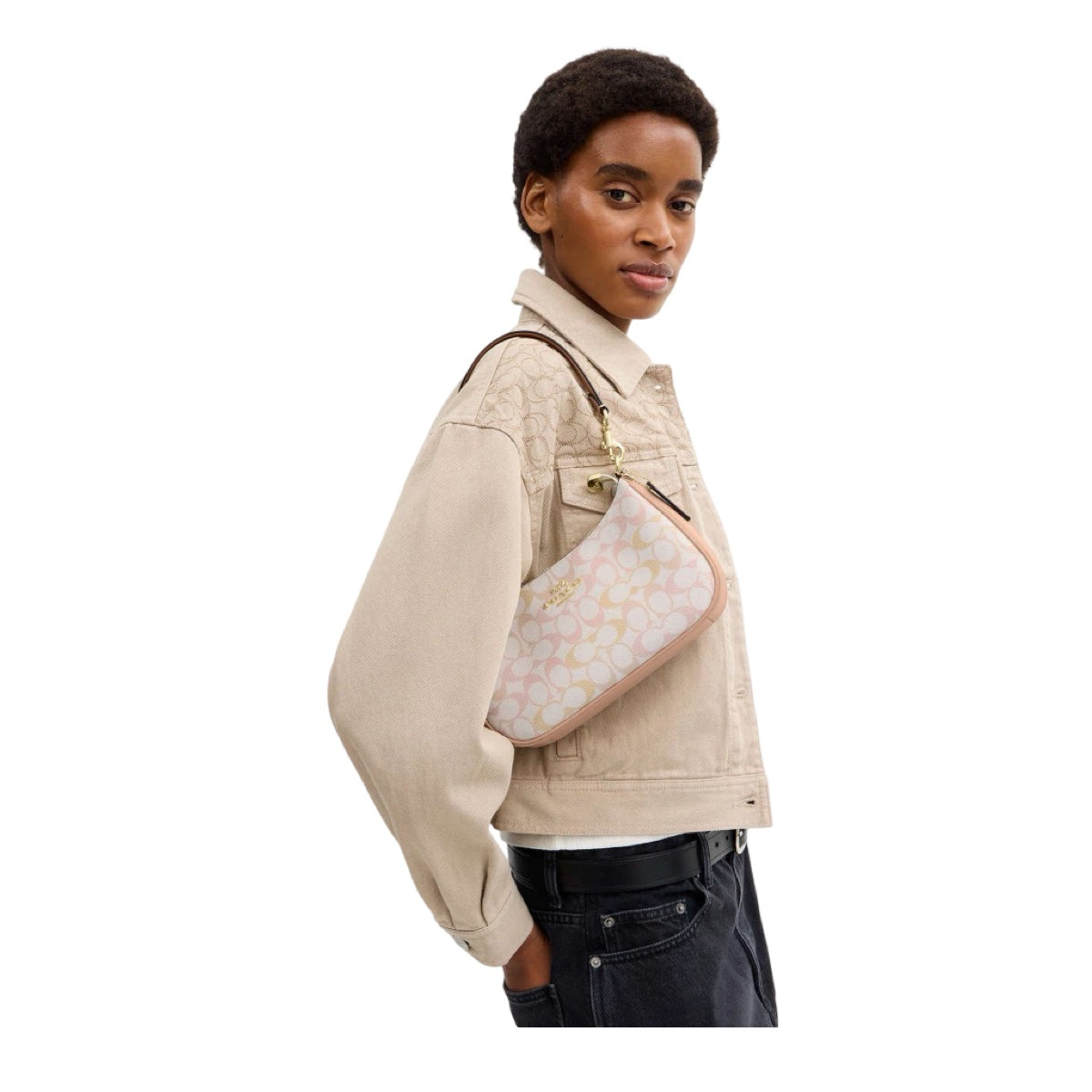 Bolsa Crossbody Coach Teri Peach Rosa