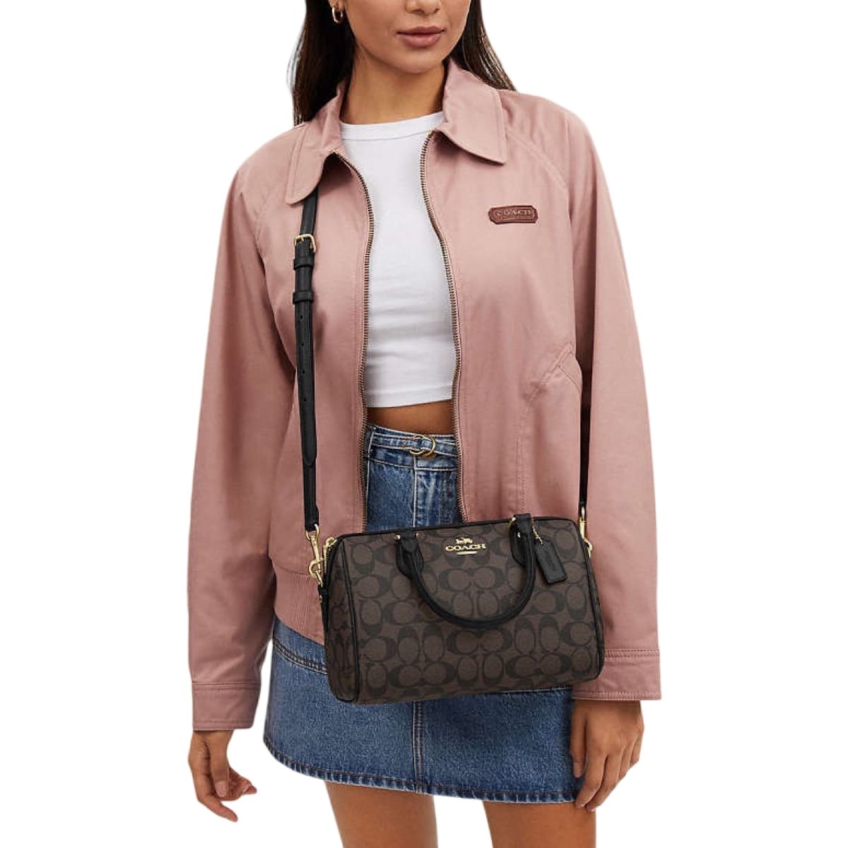 olsa Satchel Coach Rowan Café Monogram