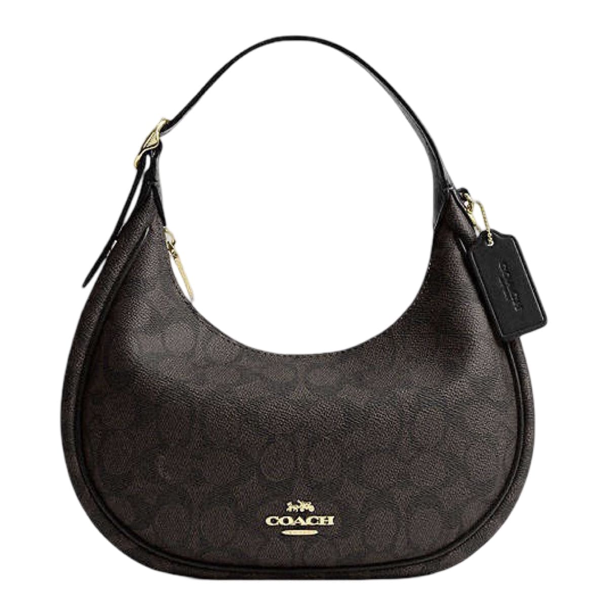 Bolsa Shoulder Coach Emily Café Monogram