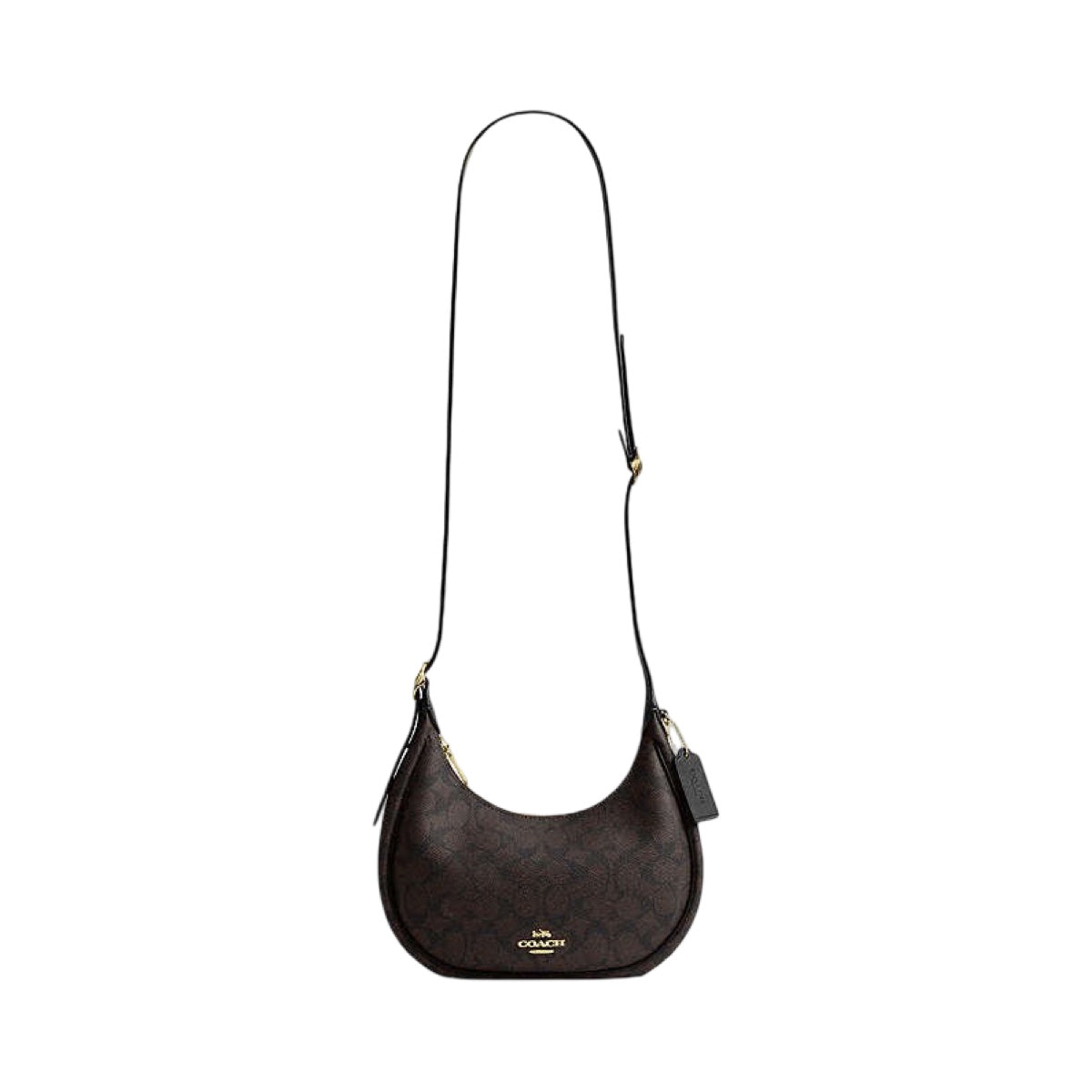 Bolsa Shoulder Coach Emily Café Monogram