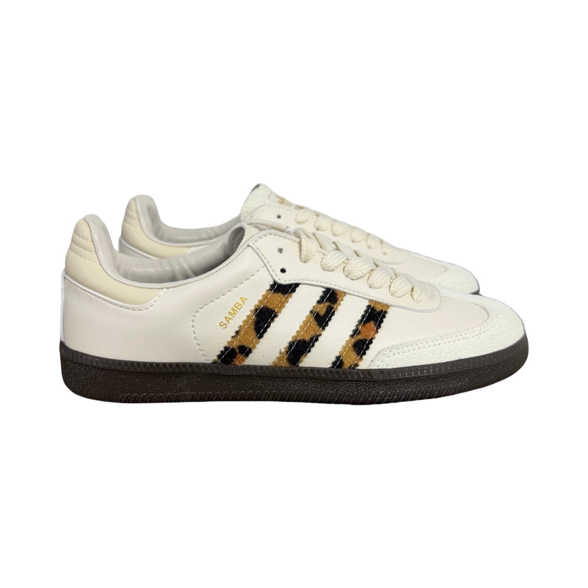 Tenis Adidas Samba OG Cream White Leopard Para Mujer