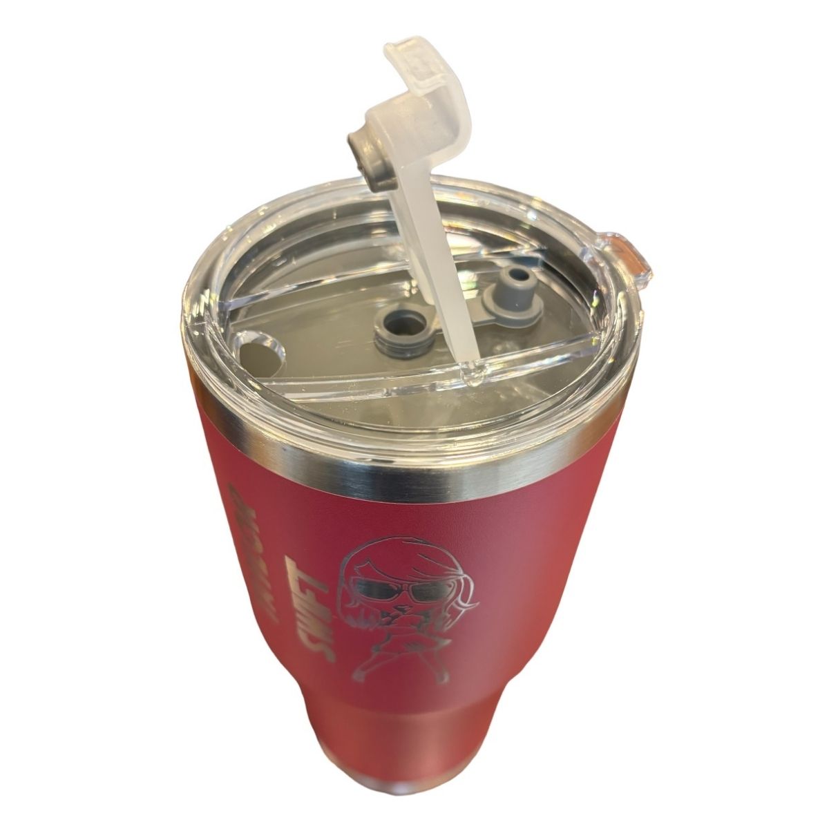 Termo De Acero Inoxidable Macarena Brand Color Rosa Taylor Swift 30 Onzas