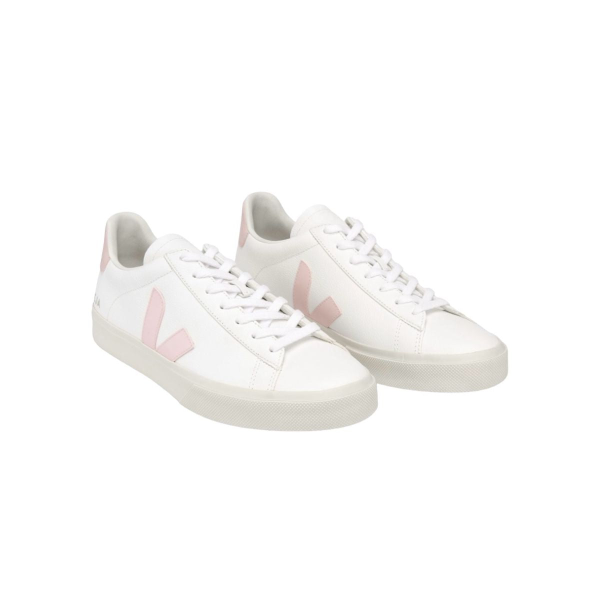 Tenis De Campo Veja Color Blanco Con Logo Rosa