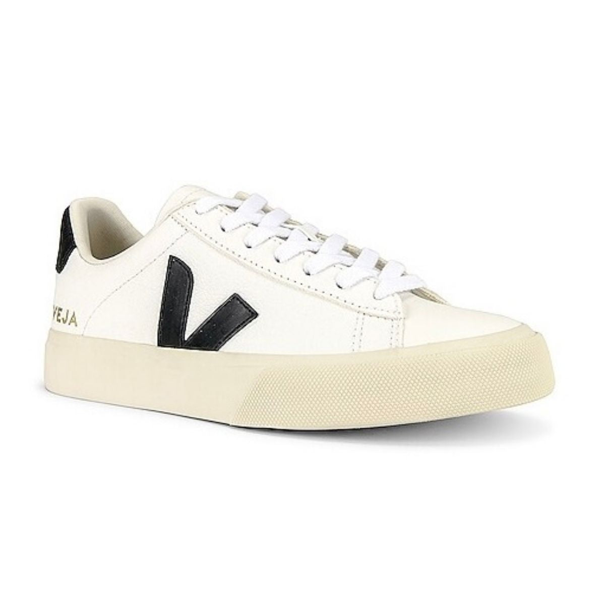 Tenis De Campo Veja Color Blanco Con Logo Negro