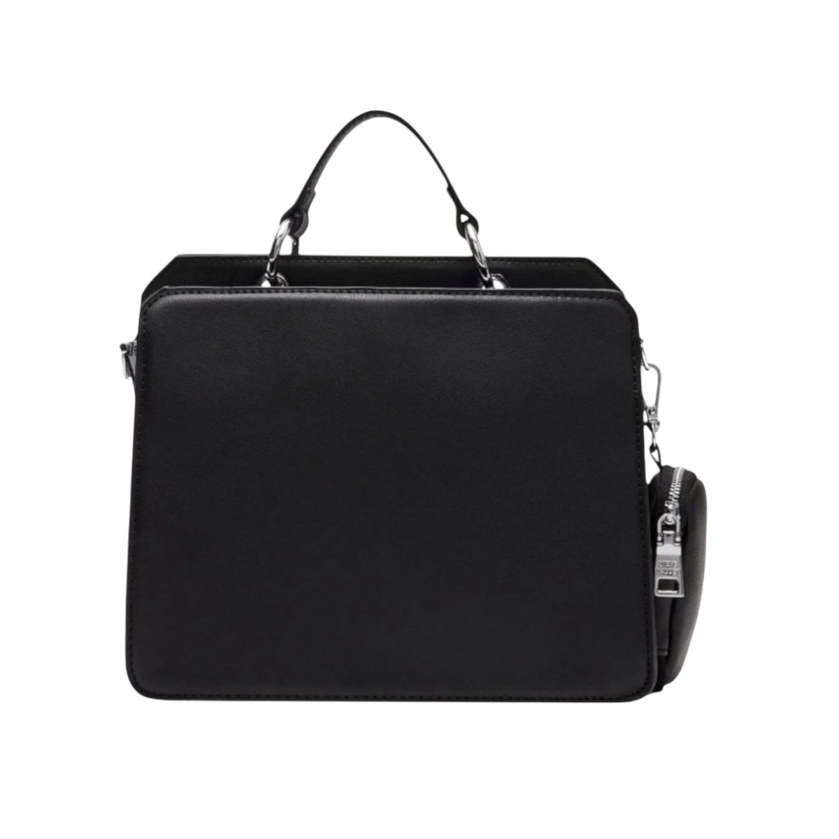 Bolsa Bevelyn Steve Madden color negro Piel 100%, con asa desmontable