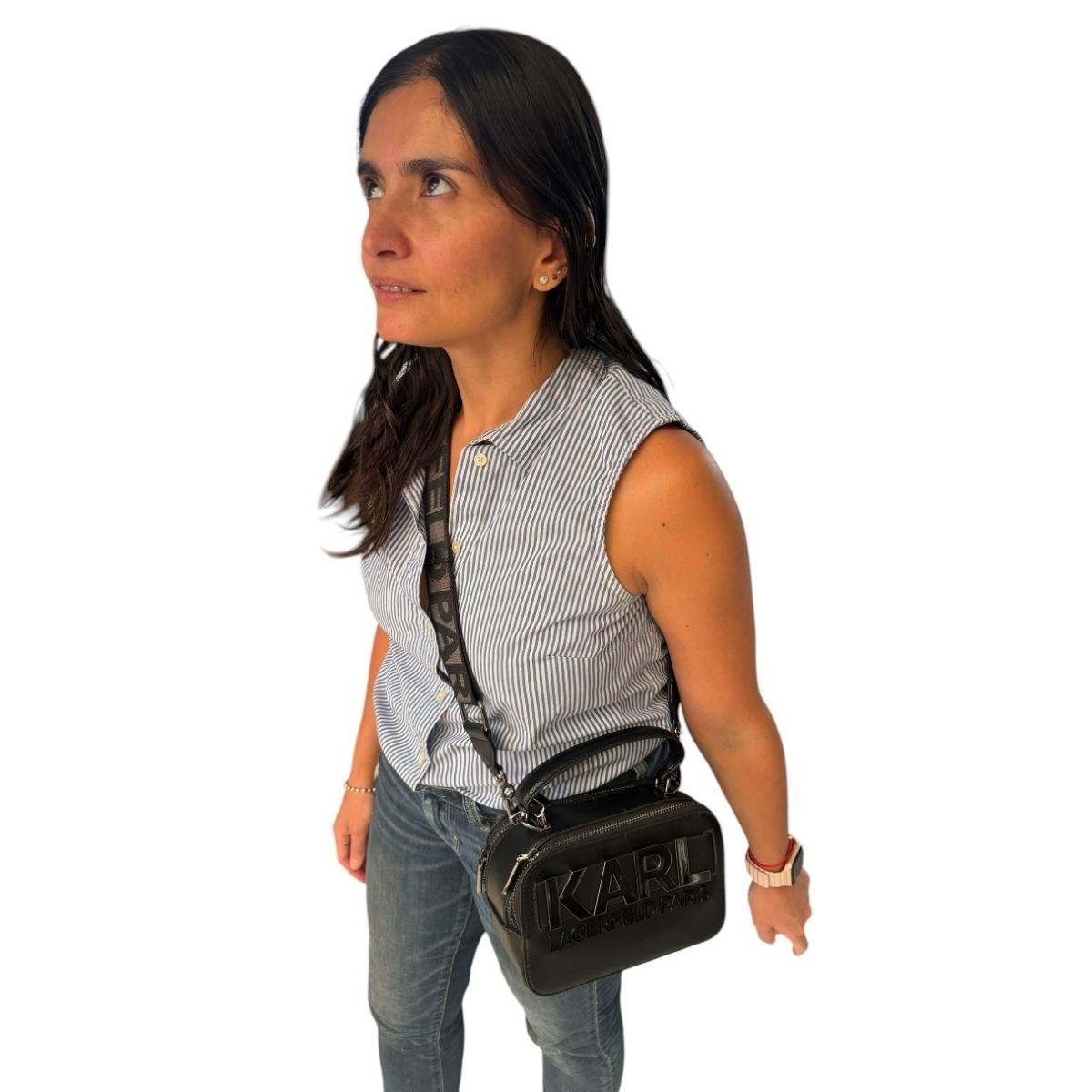 Bolsa Crossbody Karl Lagerfeld Paris Color Negro