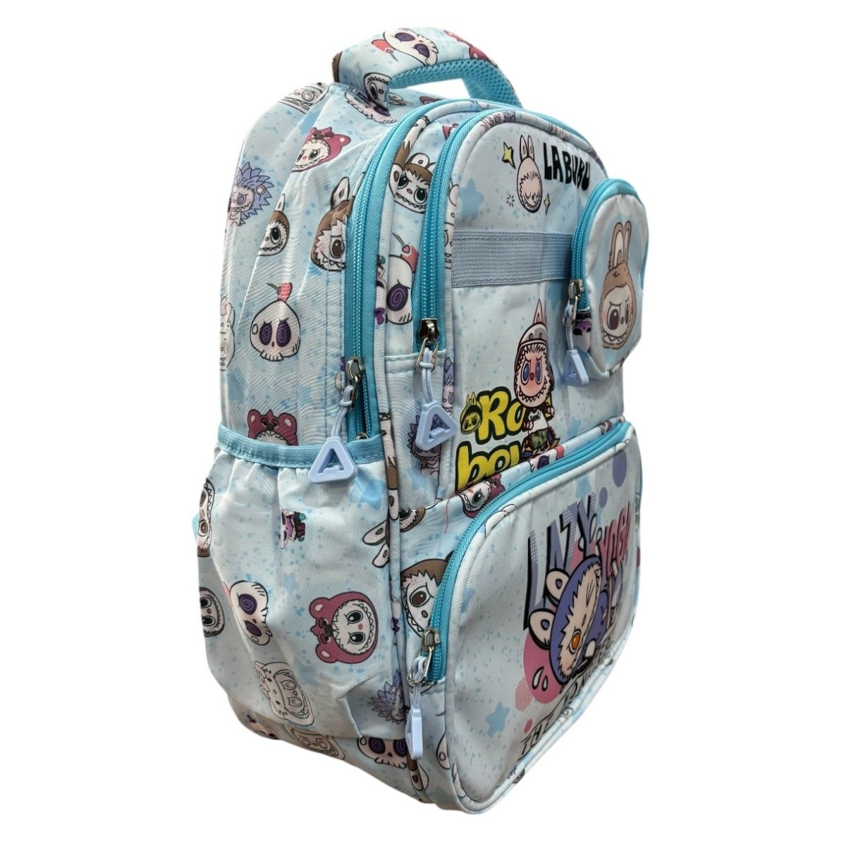 Mochila Escolar Labubu Color Azul