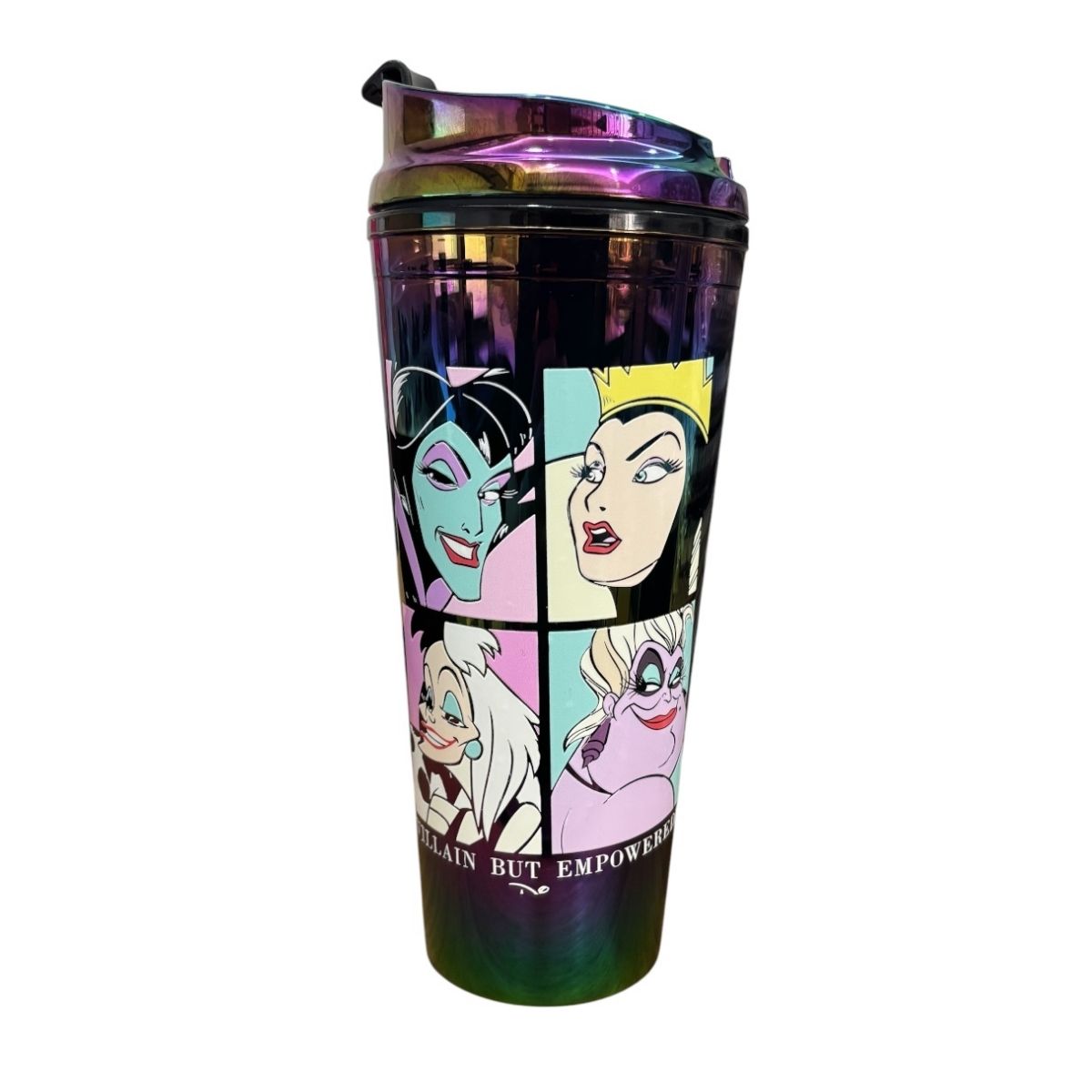 Termo De Acrílico Macarena Brand Con Glitter Multicolor Tornasol Villanas 710 Mililitros