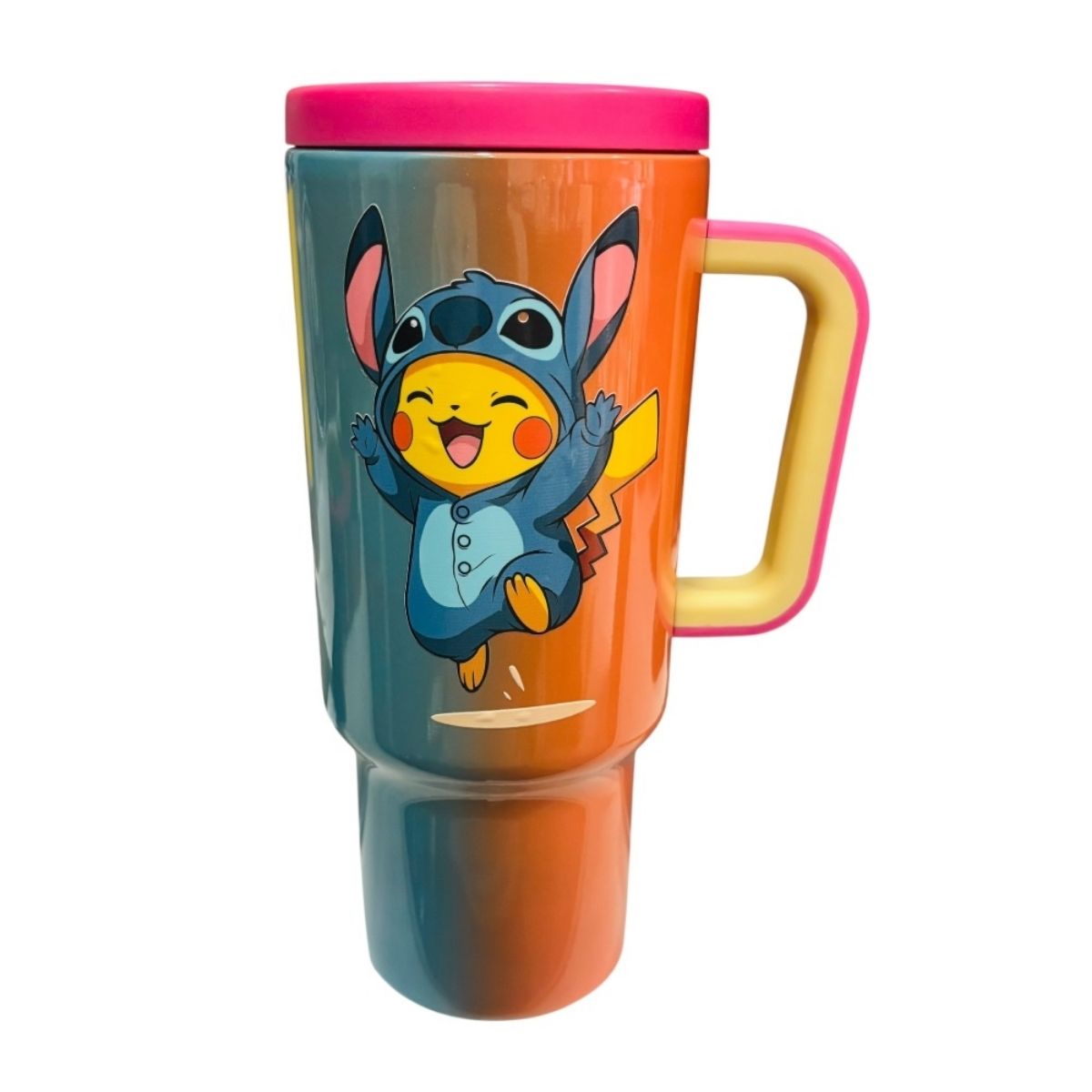 Termo De Acero Inoxidable Multicolor Pikachu 887 ml