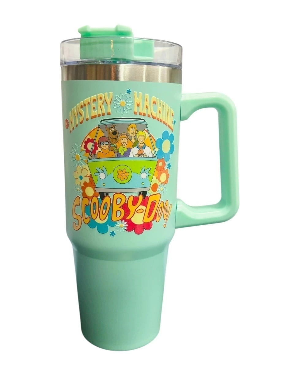 Termo de acero inoxidable color menta, Scooby Doo
