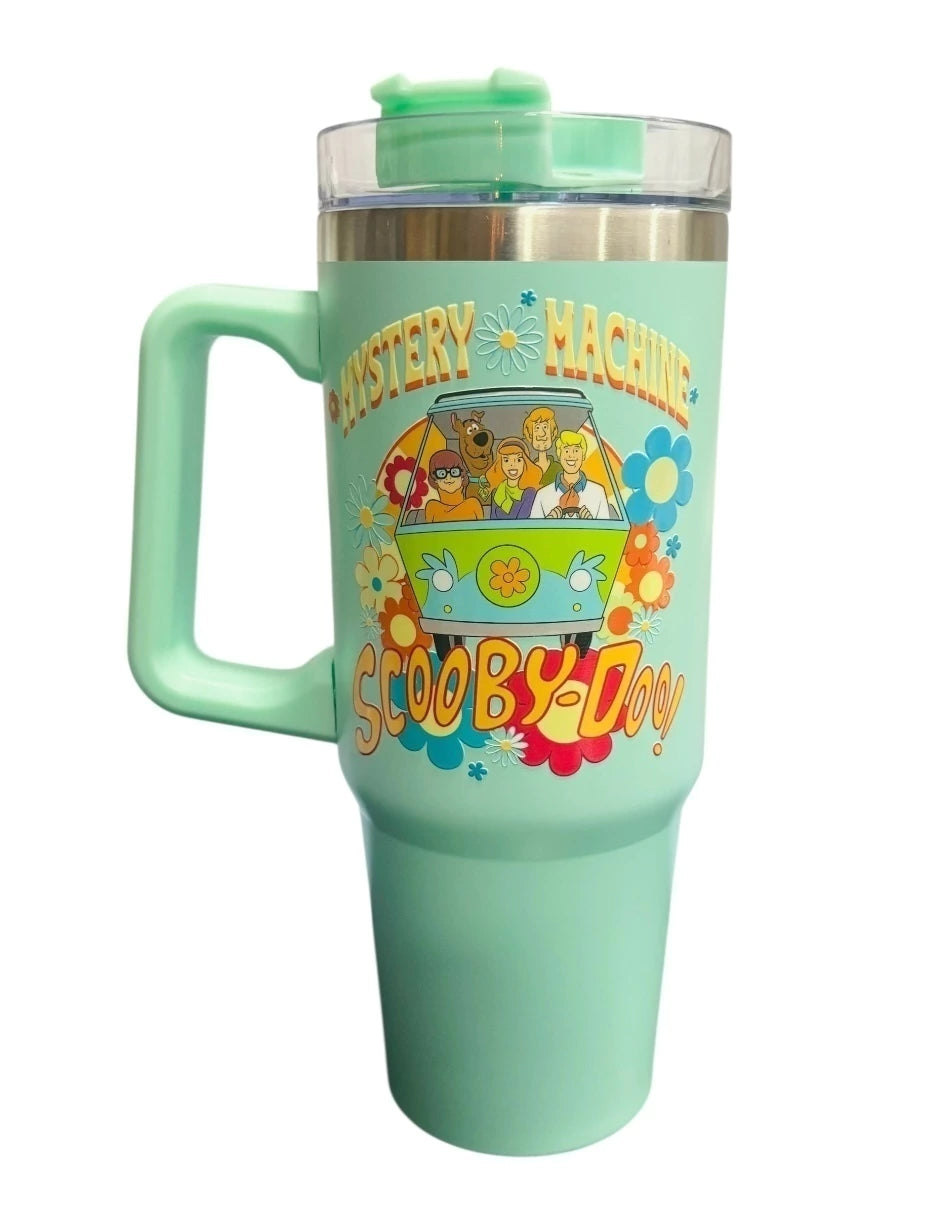 Termo de acero inoxidable color menta, Scooby Doo