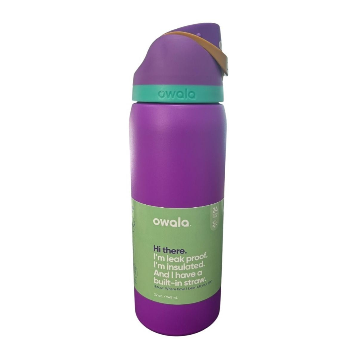 Termo De Acero Inoxidable Owala FreeSip Morado 946 Mililitros