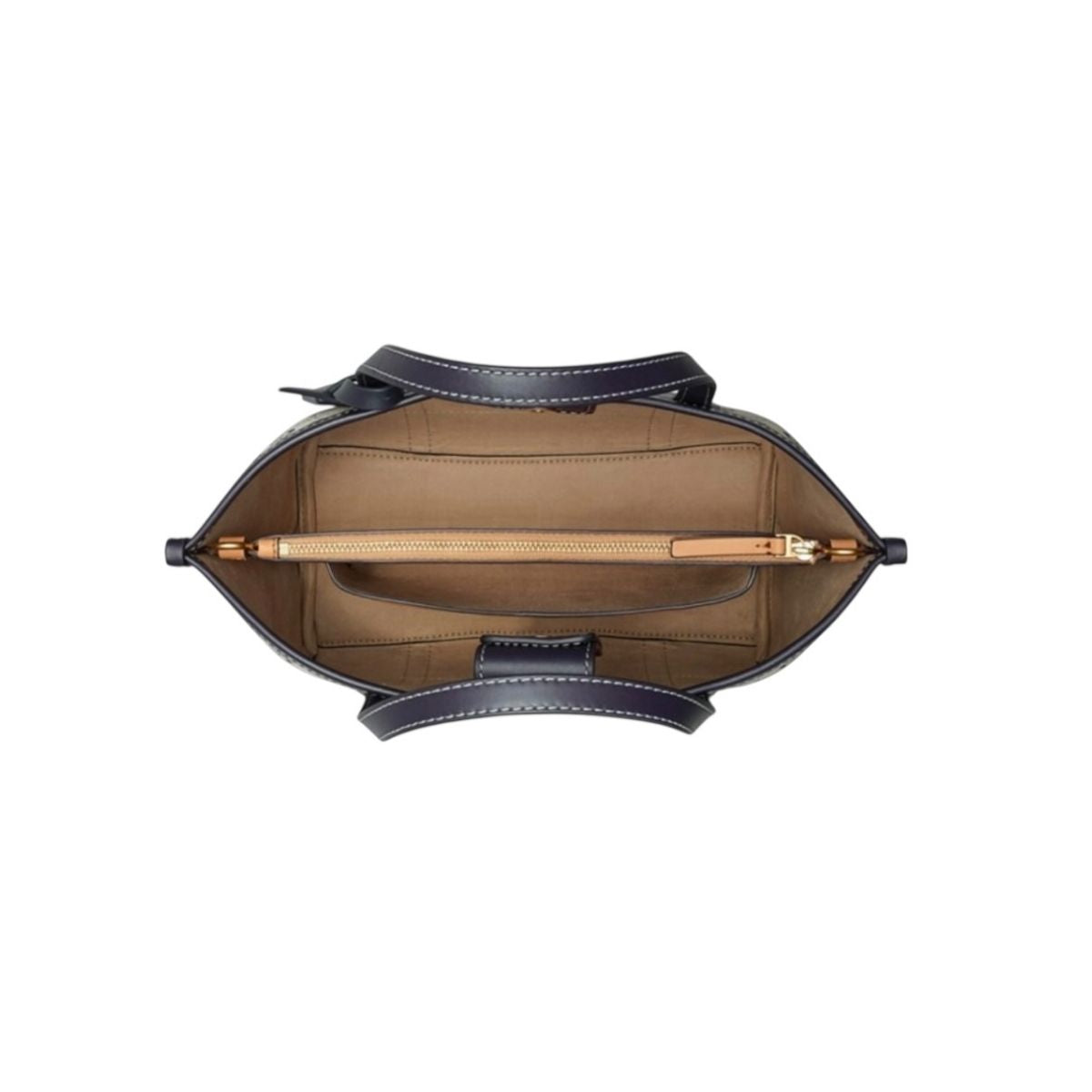 Bolsa Tote Tory Burch Perry Monogram Color Azul Marino