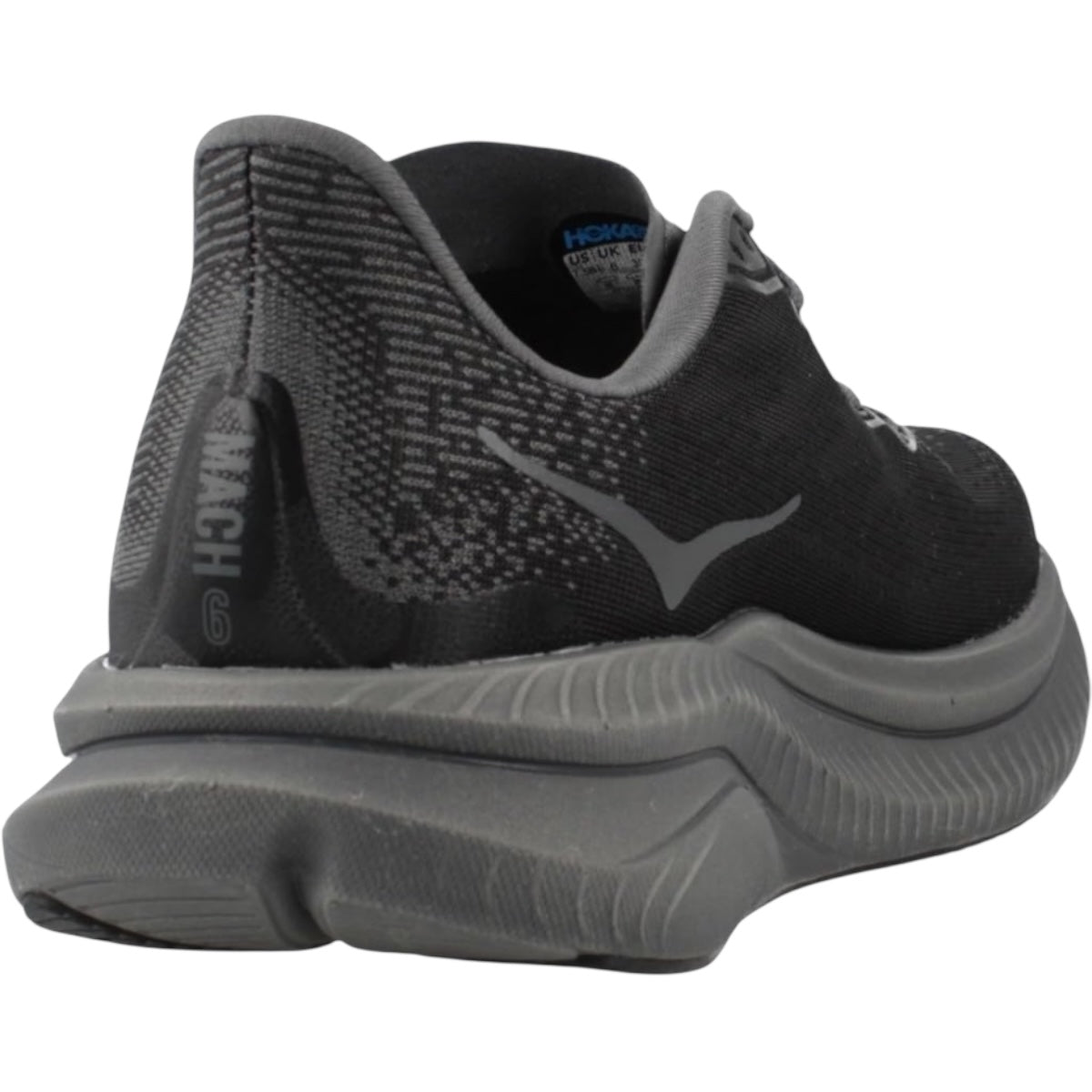 Tenis Mach 6 Road HOKA Color Negro