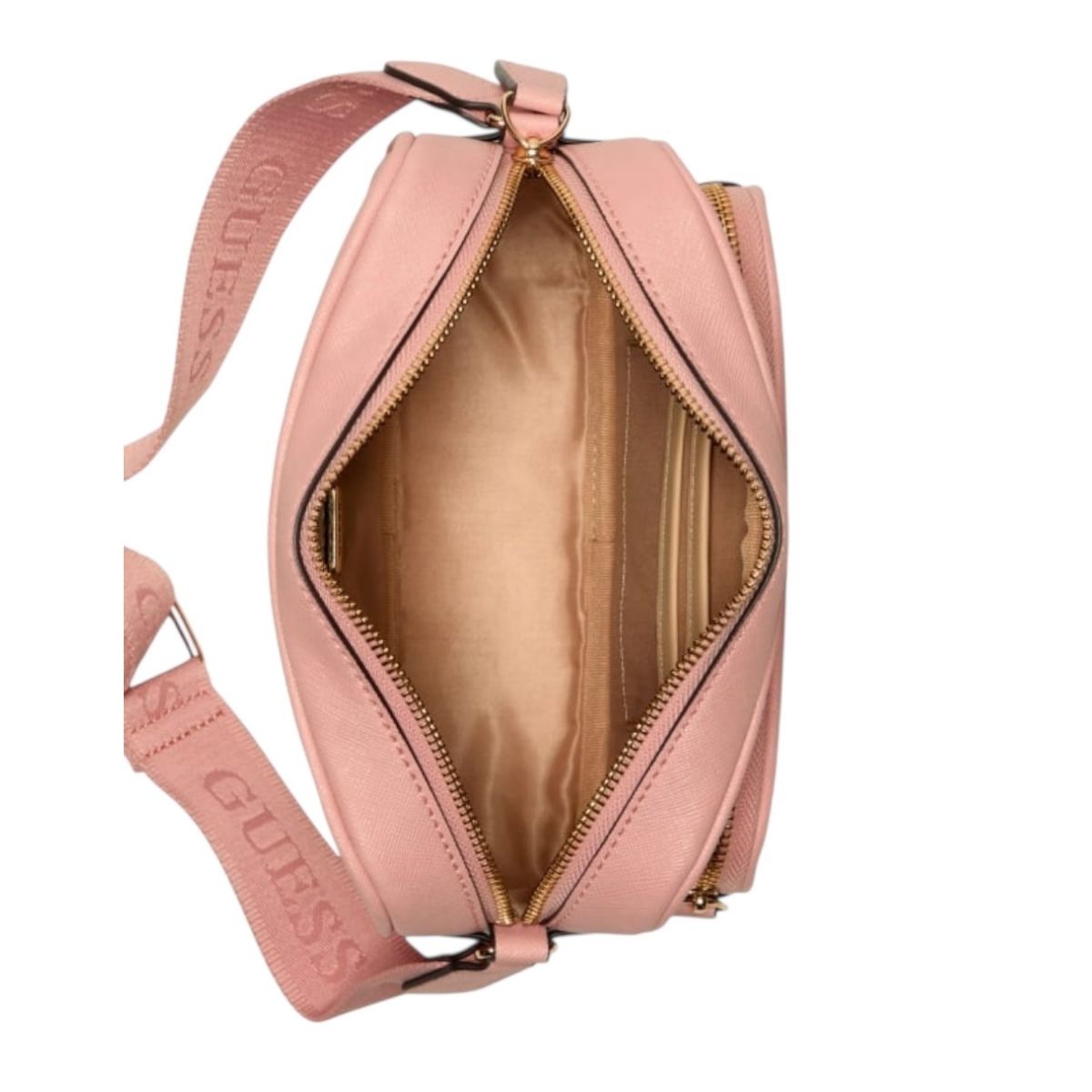 Bolsa Crossbody Guess Zinnia Top Zip Color Rosa