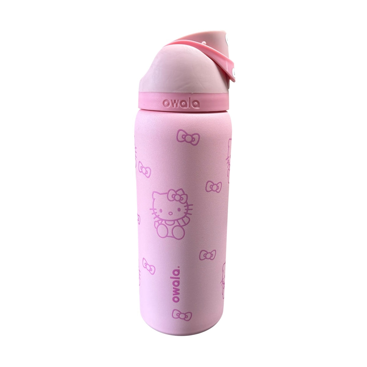 Termo De Acero Inoxidable Owala FreeSip Rosa Hello Kitty 945 Mililitros