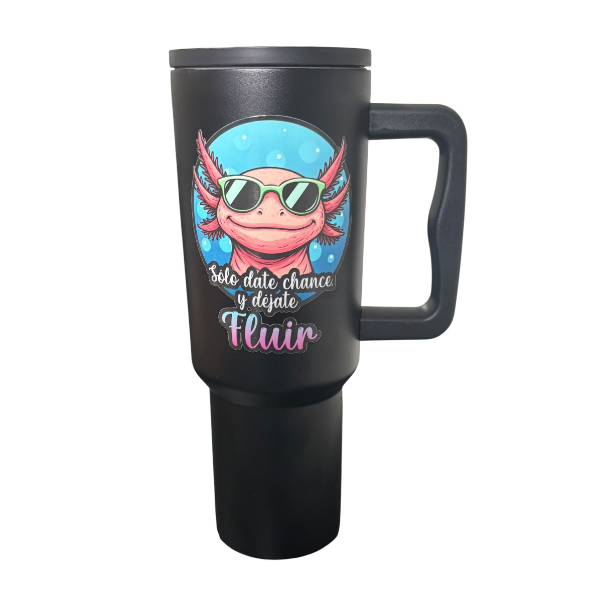 Termo De Acero Inoxidable Negro Ajolote 1.2 Litros