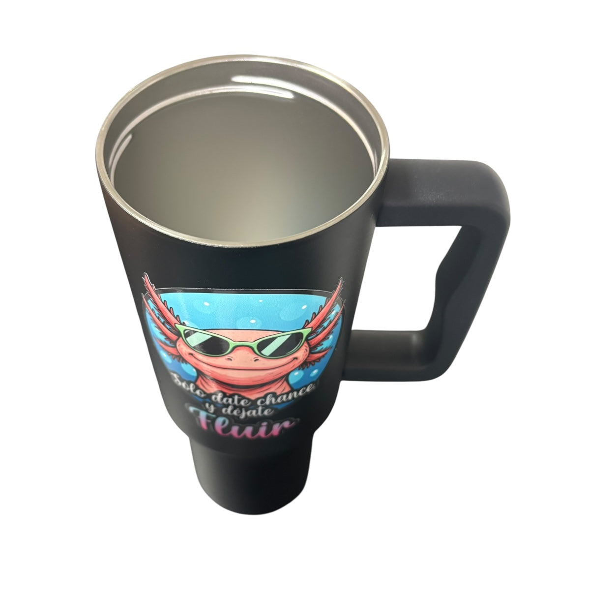 Termo De Acero Inoxidable Negro Ajolote 1.2 Litros