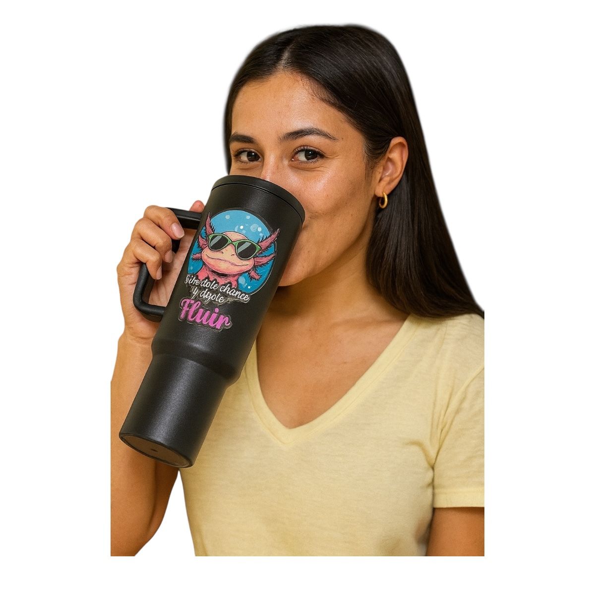 Termo De Acero Inoxidable Negro Ajolote 1.2 Litros