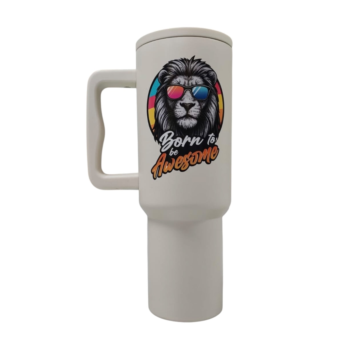 Termo De Acero Inoxidable Blanco Mate León 1.2 Litros