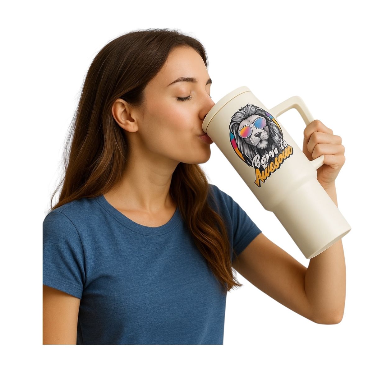 Termo De Acero Inoxidable Blanco Mate León 1.2 Litros