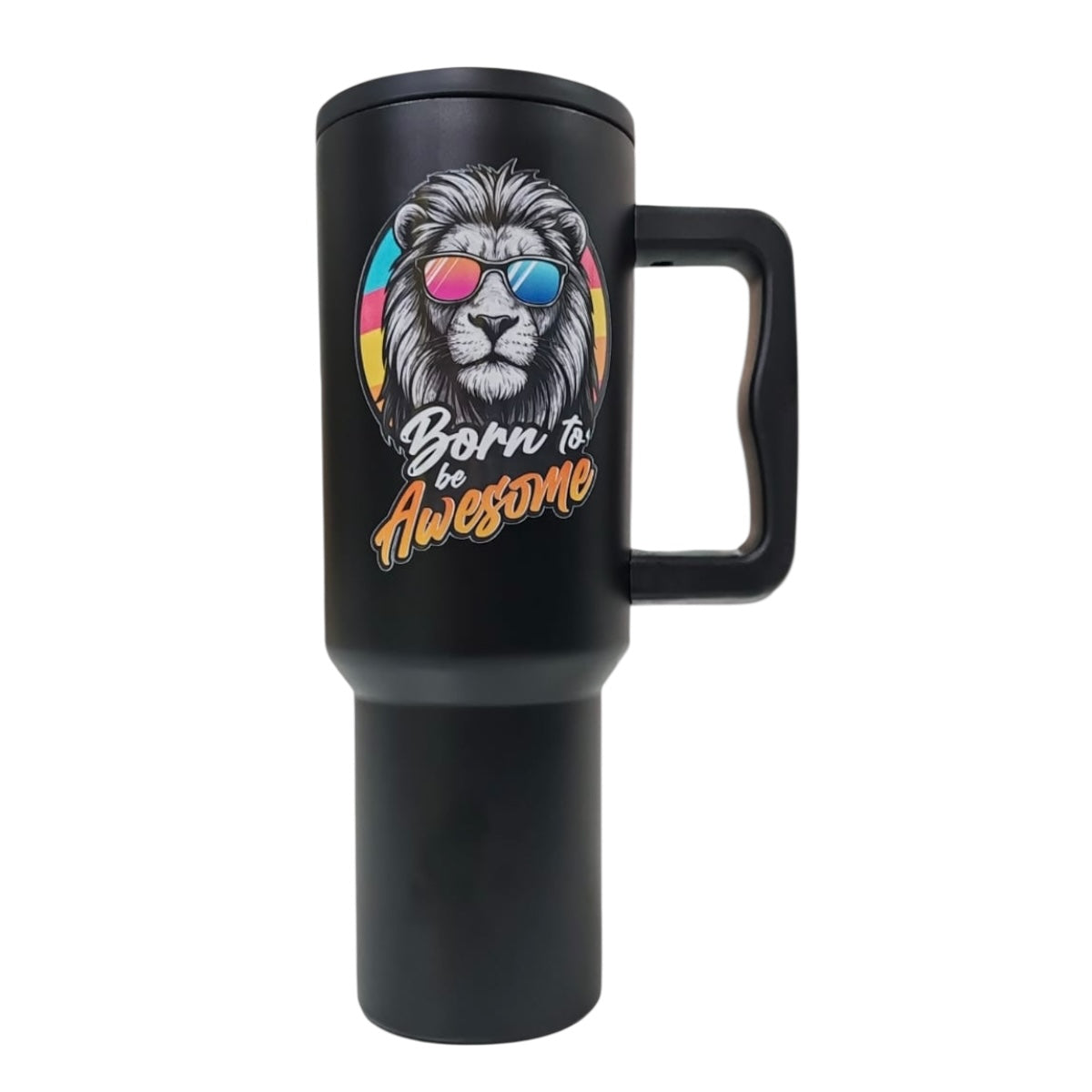 Termo De Acero Inoxidable Negro León 1.2 Litros