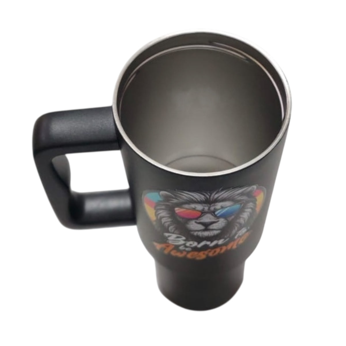 Termo De Acero Inoxidable Negro León 1.2 Litros